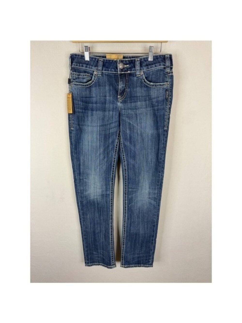 Silver Jeans Co Suki Mid Slim Well Defined Curve Jeans 29X31 Dark Wash Indigo